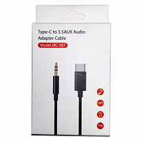 Переходник Type-C to 3.5 AUX Audio Adapter Cable JBC-007 PE Black (в упаковке)